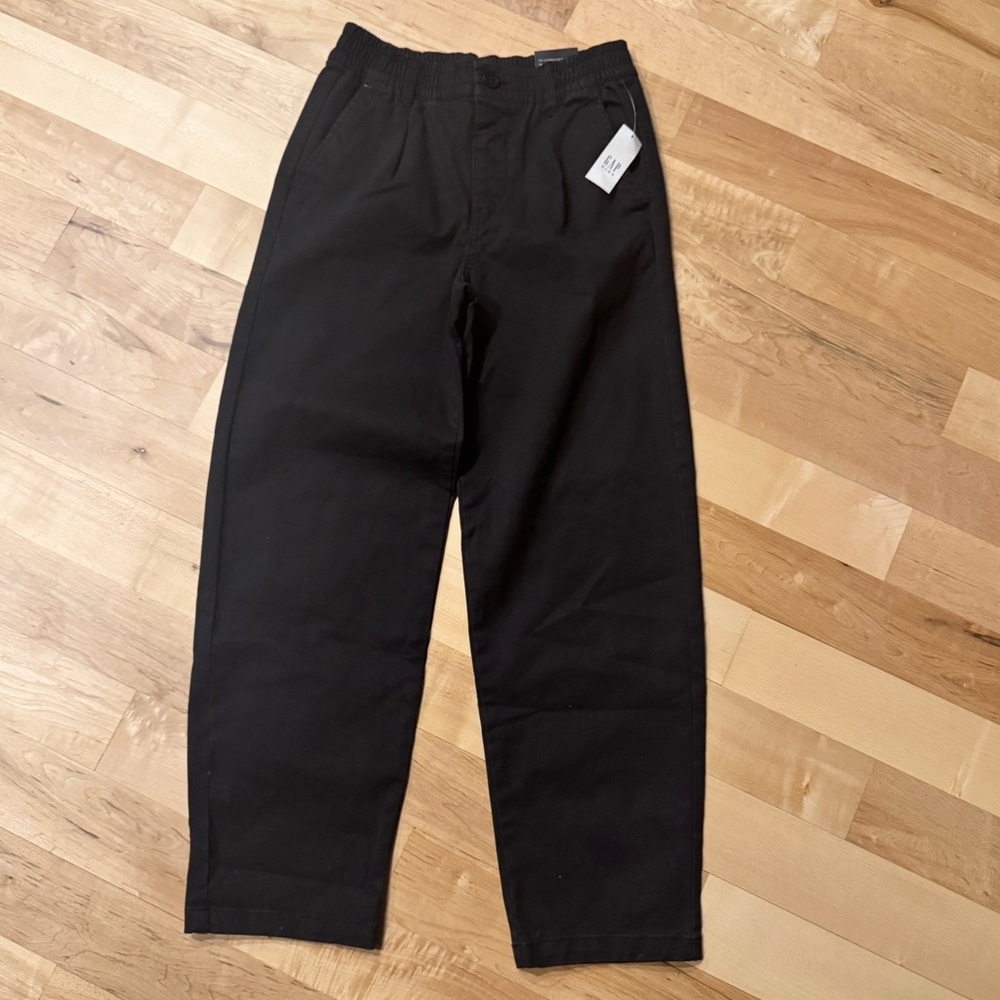 🆕 Gap Kids Black Relaxed Chino Pants - 10